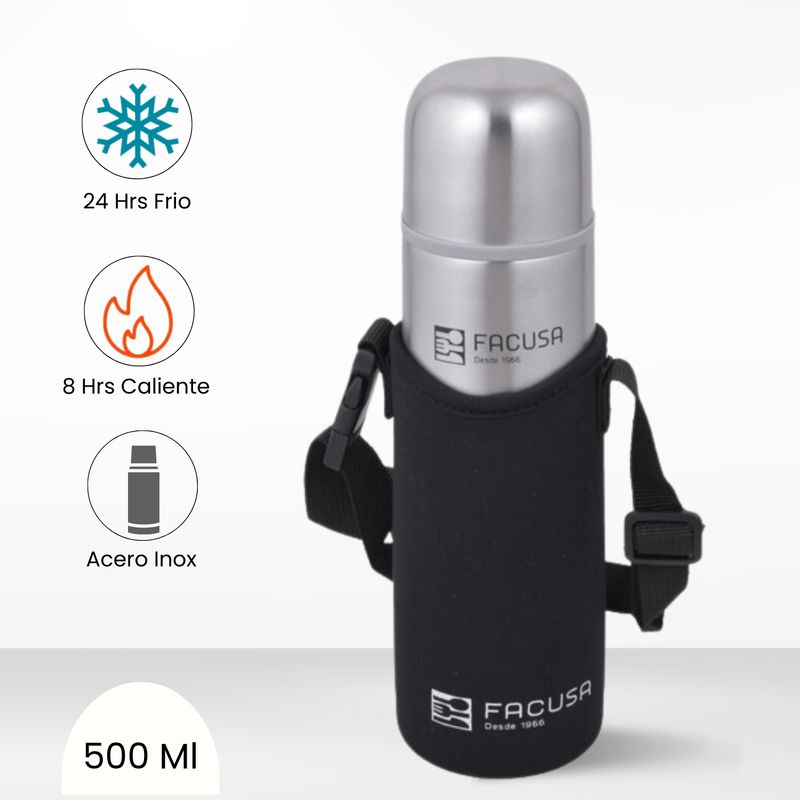 FACUSA - Termo de Bebida Facusa con Funda 500ml