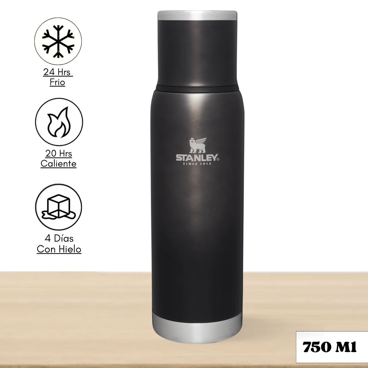 STANLEY - Termo de bebida Adventure TO GO Stanley Charcoal Glow 750 Ml