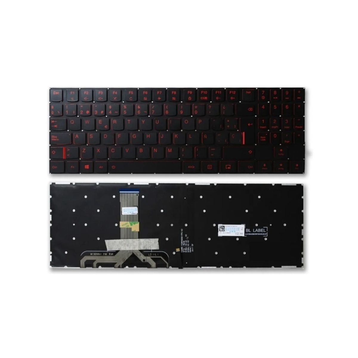 OEM - Teclado para Laptop Lenovo Legion Y520-15IKB Y720-15IKB Iluminado
