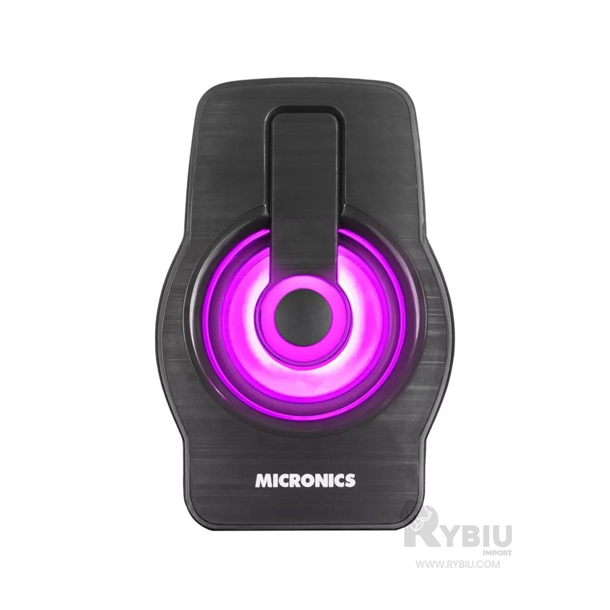 RYBIU IMPORT - Bocina Versatil Micronics Neon Plus en Negro Y+Gift Stickers