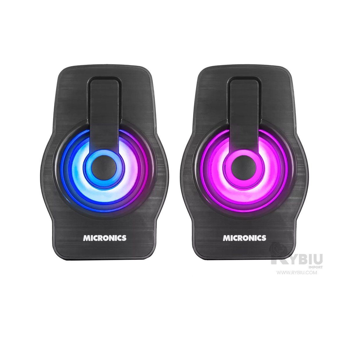 RYBIU IMPORT - Bocina Compacto Micronics Neon Plus Negro Y+Gift MiniAgenda