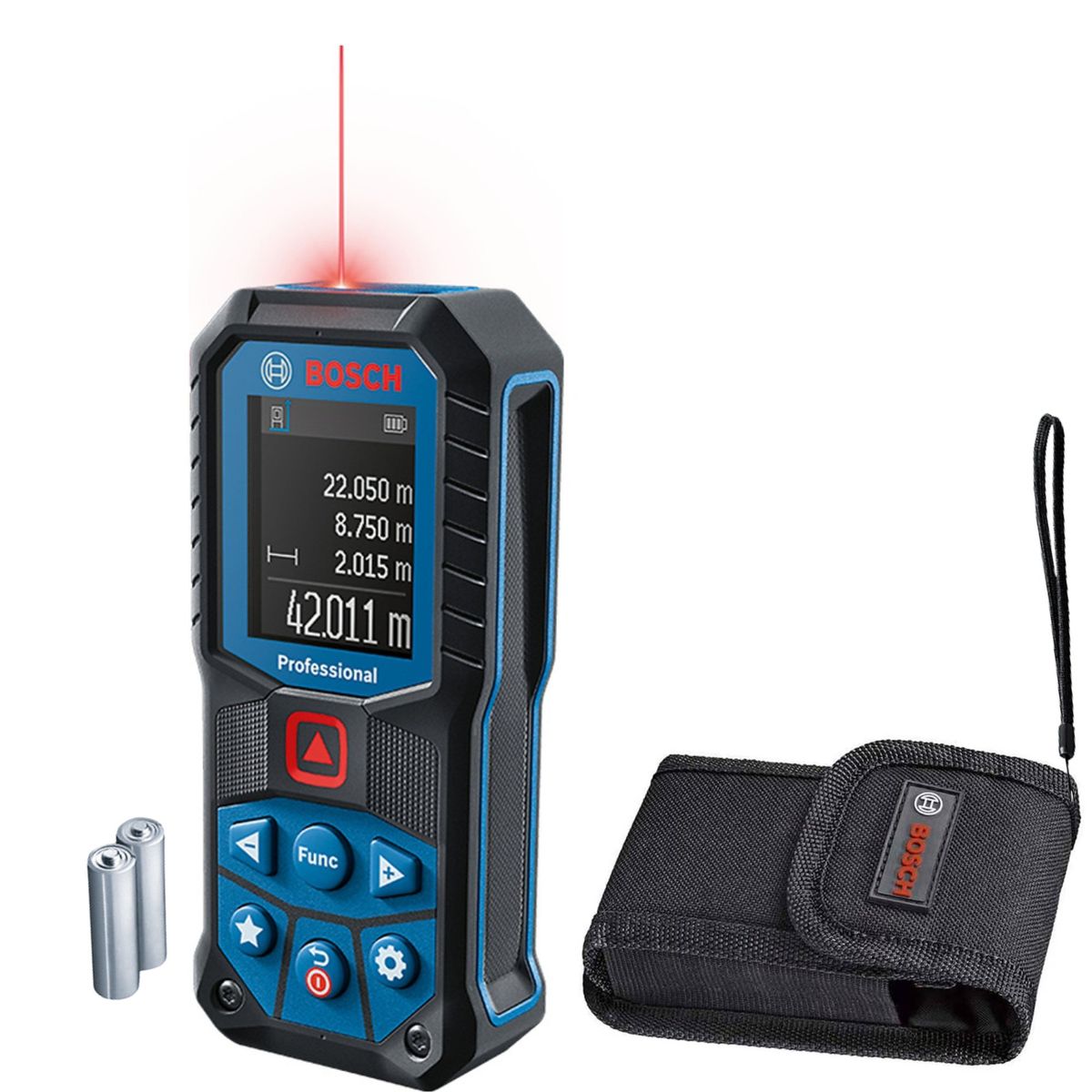 BOSCH - Medidor de distancia láser 50m GLM 50-22 distanciómetro BOSCH-rojo