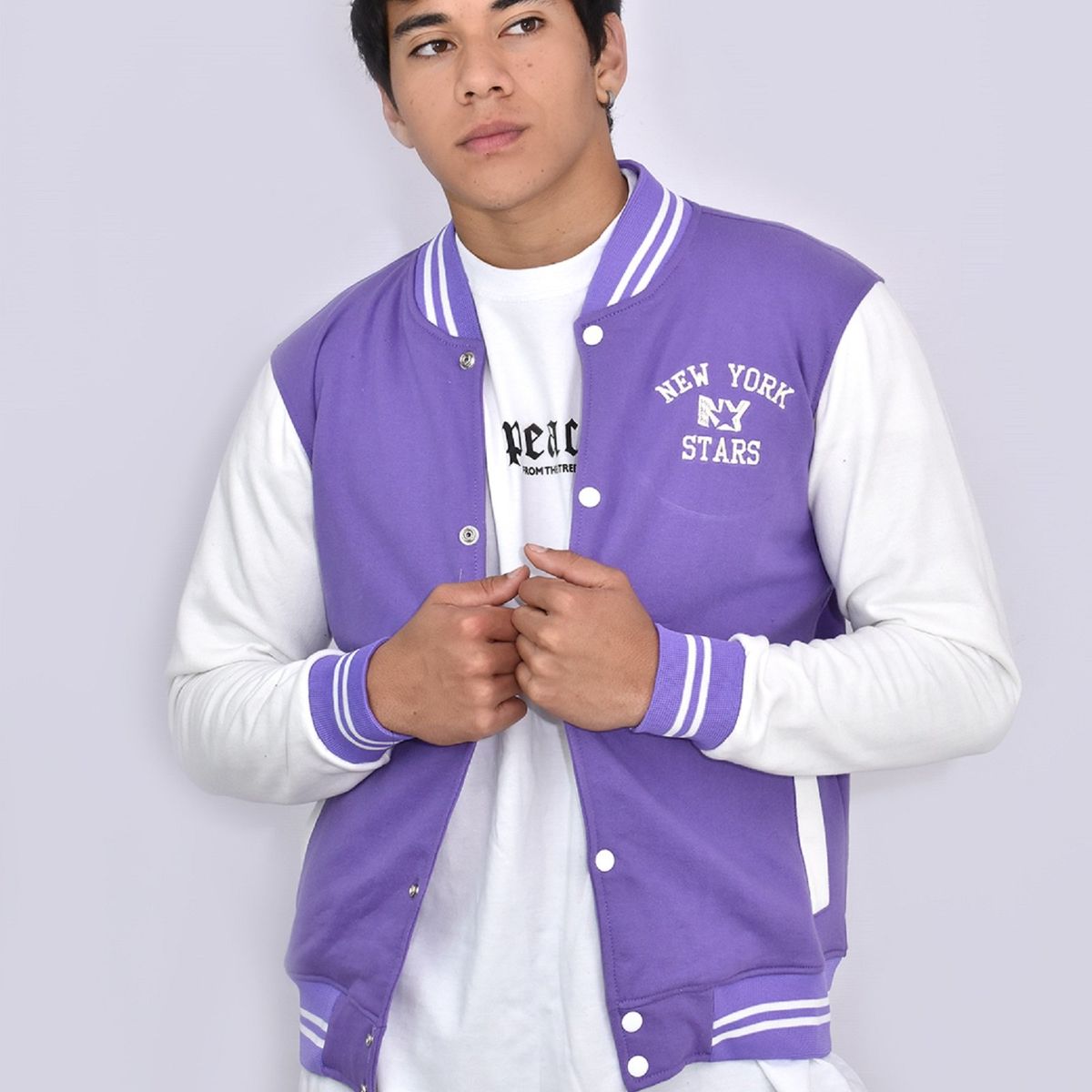 NEW YORK STARS - Casaca Hombre Beisbol - Lila- New York Stars NY