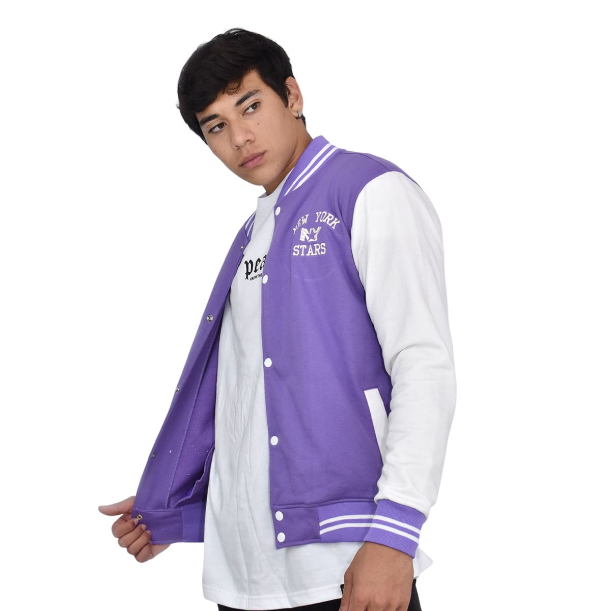 NEW YORK STARS - Casaca Hombre Beisbol - Lila- New York Stars NY