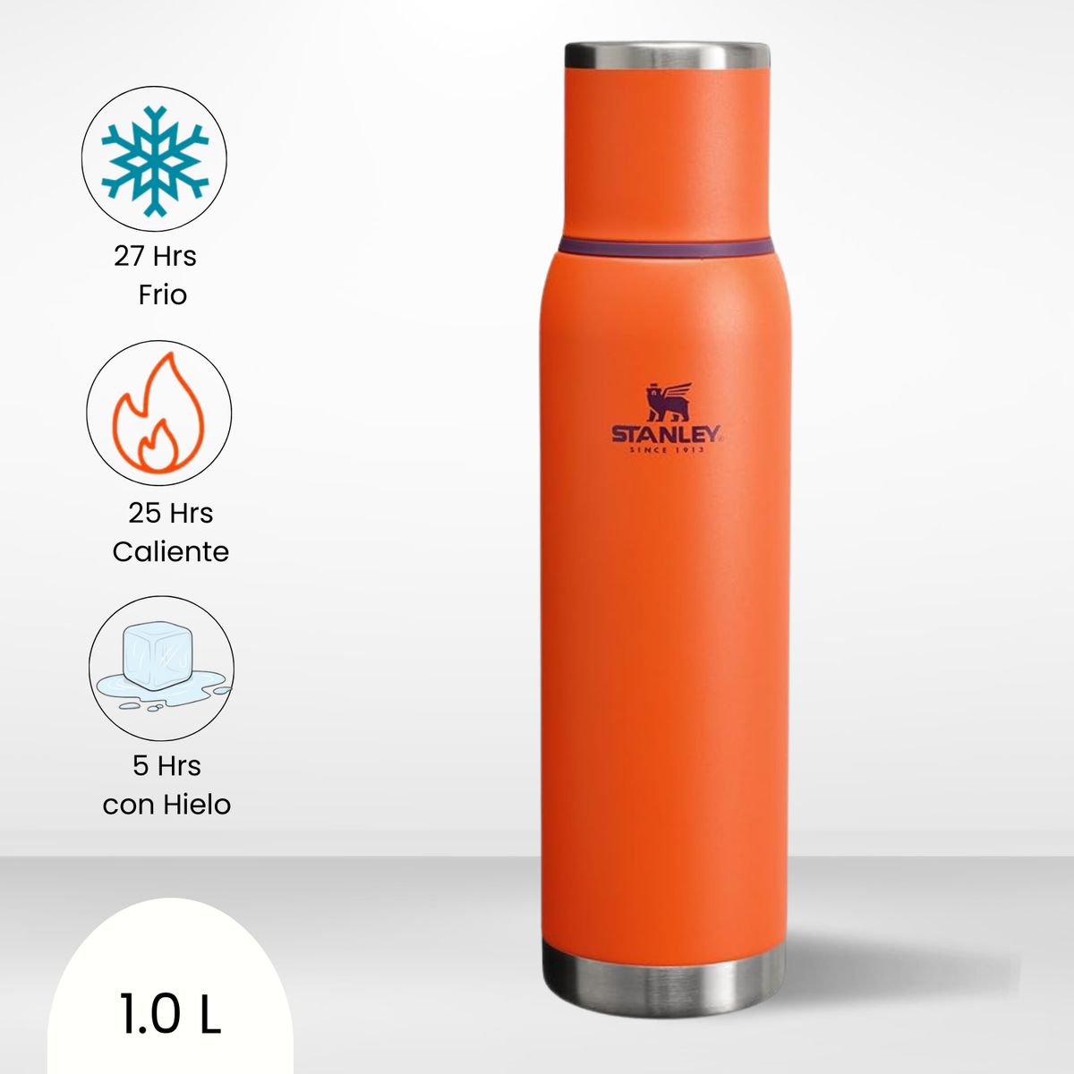 STANLEY - Termo de Bebida Adventure To Go Stanley Ciruela Tigerlily 1.0l