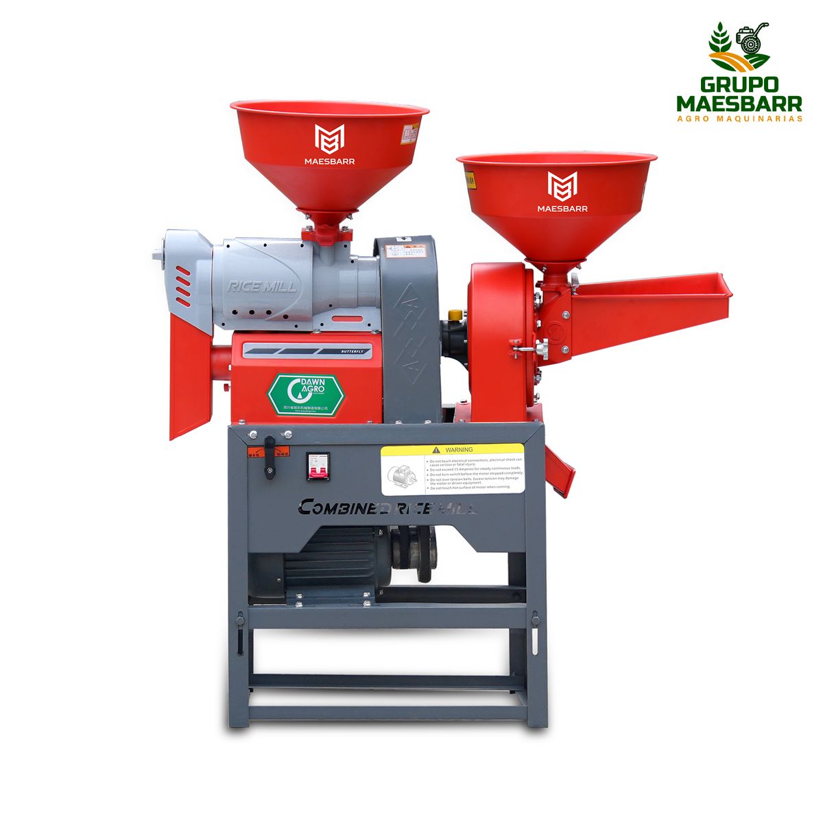 MAESBARR - PILADORA Y MOLINO DE ARROZ 3 HP
