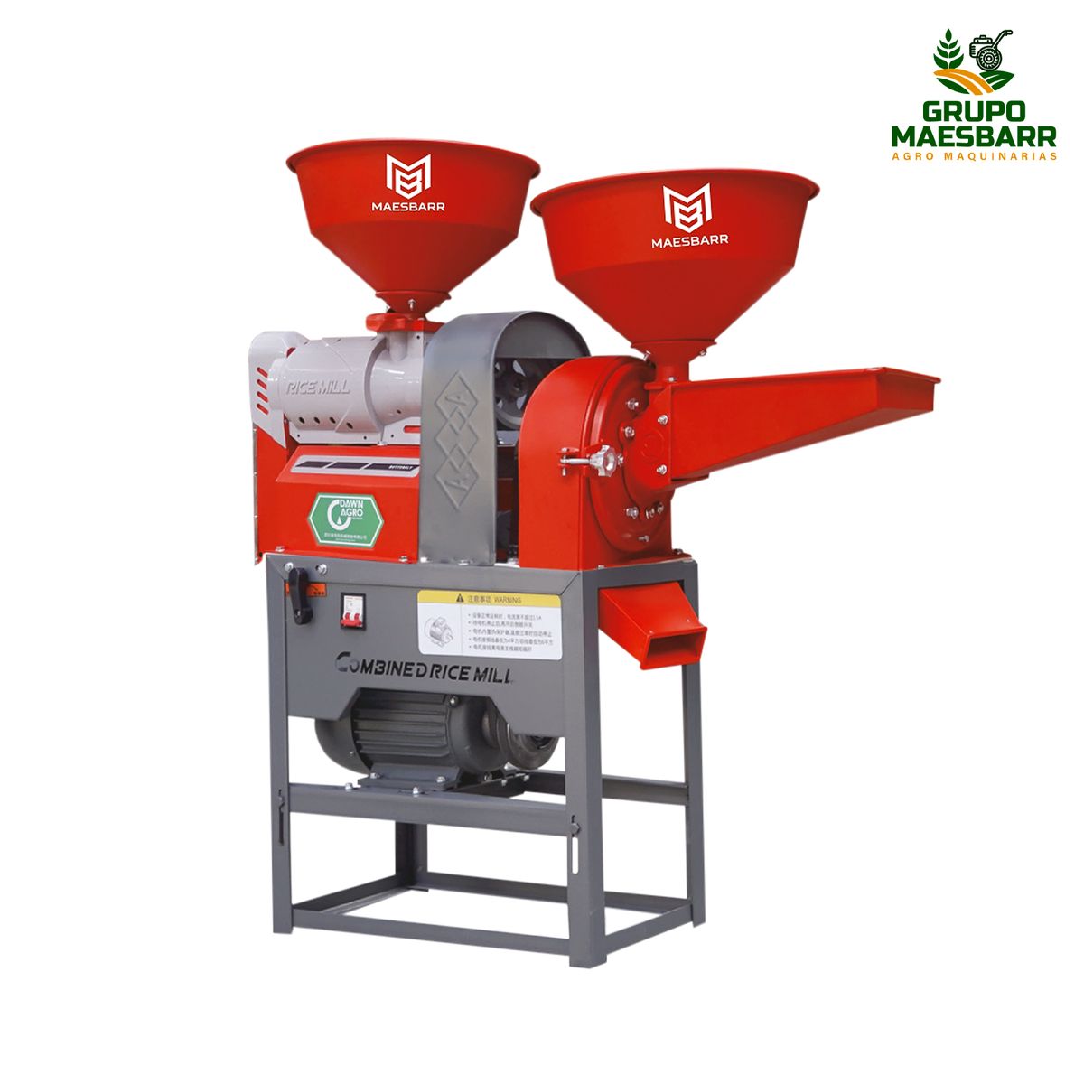 MAESBARR - PILADORA Y MOLINO DE ARROZ 3 HP