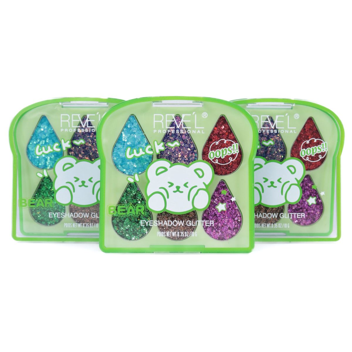 REVE'L PROFESSIONAL - EYESHADOW GLITTER BEAR TONO 3