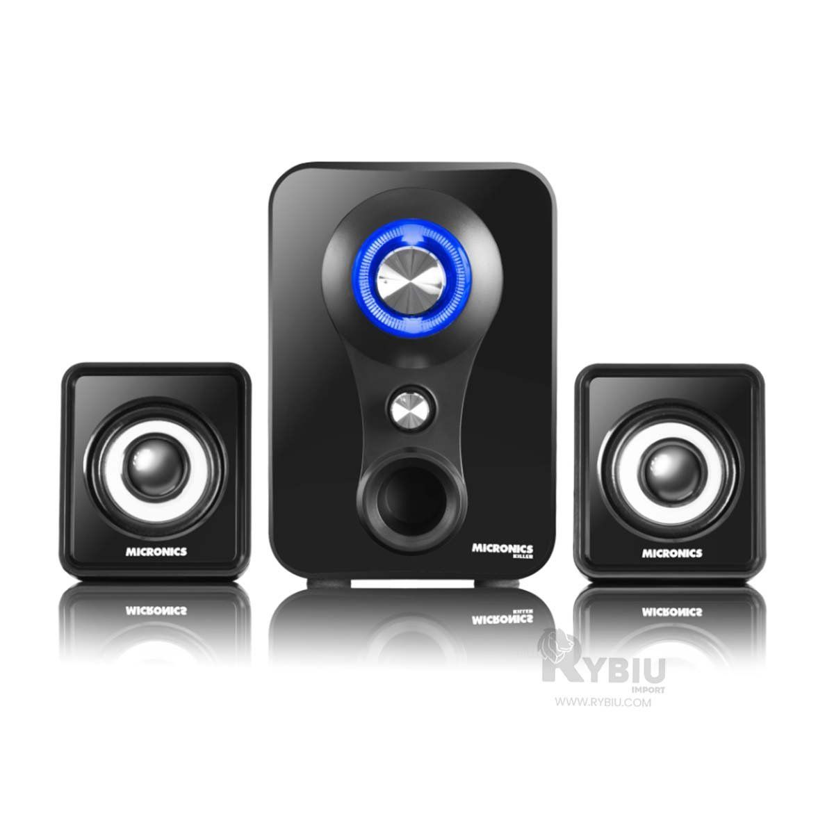 RYBIU IMPORT - Bocina Compacto Micronics Killer Mic Negro Y+Gift MiniAgenda
