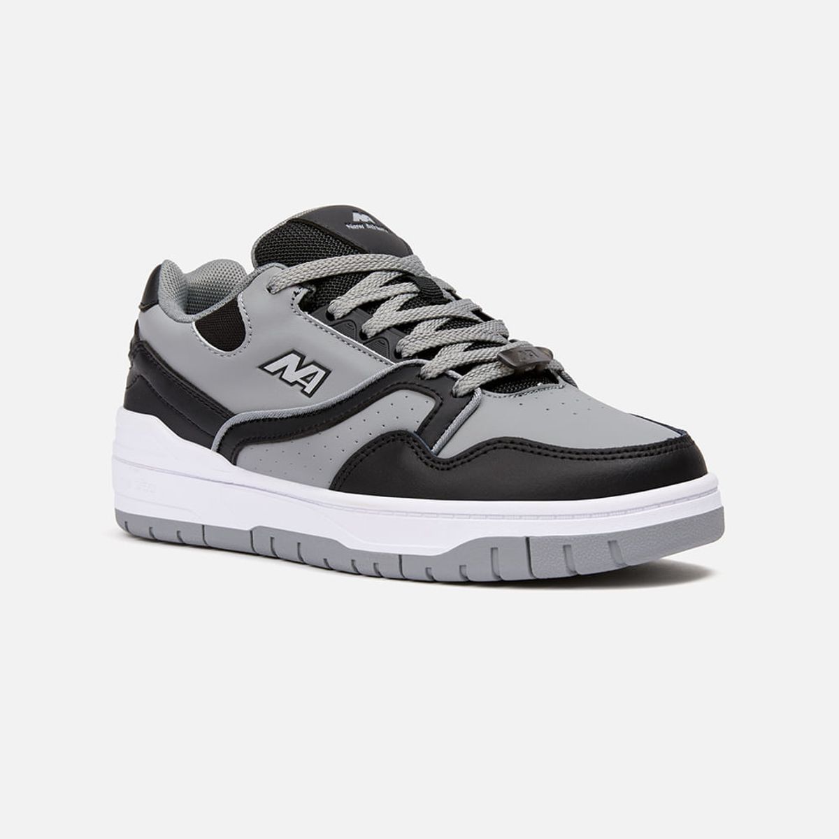 NEW ATHLETIC - Zapatillas New Athletic Skateboarding Flip70 Gris Con Negro Mujer
