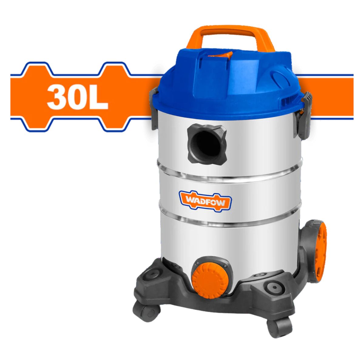 GENERICO - Aspiradora 30L 1200w Tanque Metálico Wadfow