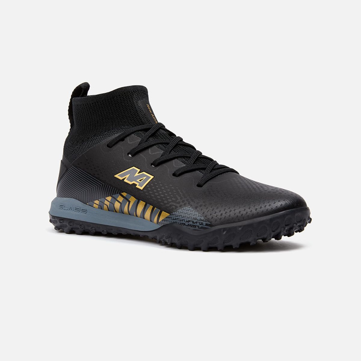 NEW ATHLETIC - Zapatillas New Athletic Football Slabs81 Negro Con Dorado Juvenil