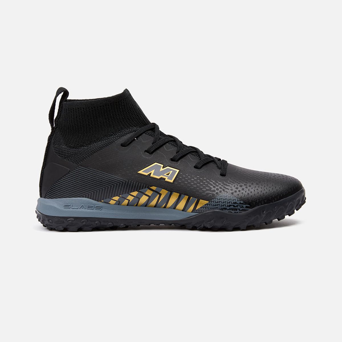 NEW ATHLETIC - Zapatillas New Athletic Football Slabs81 Negro Con Dorado Juvenil