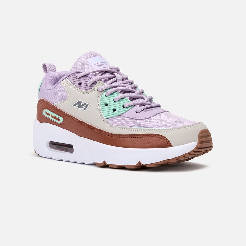 NEW ATHLETIC - Zapatillas New Athletic Lifestyle Windn62 Lila Con Marrón Mujer