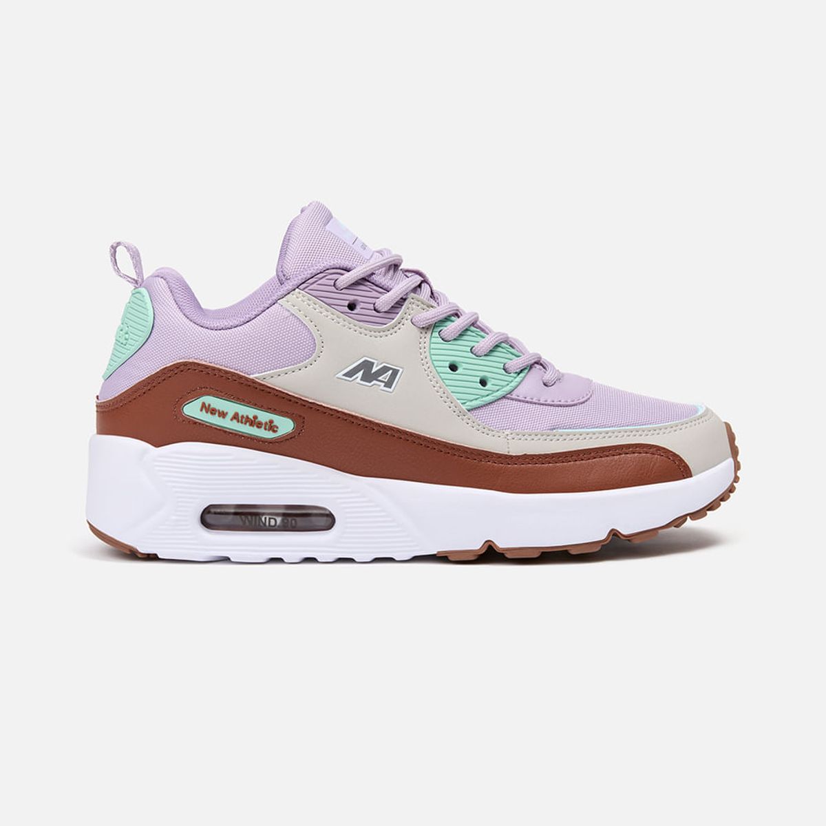 NEW ATHLETIC - Zapatillas New Athletic Lifestyle Windn62 Lila Con Marrón Mujer