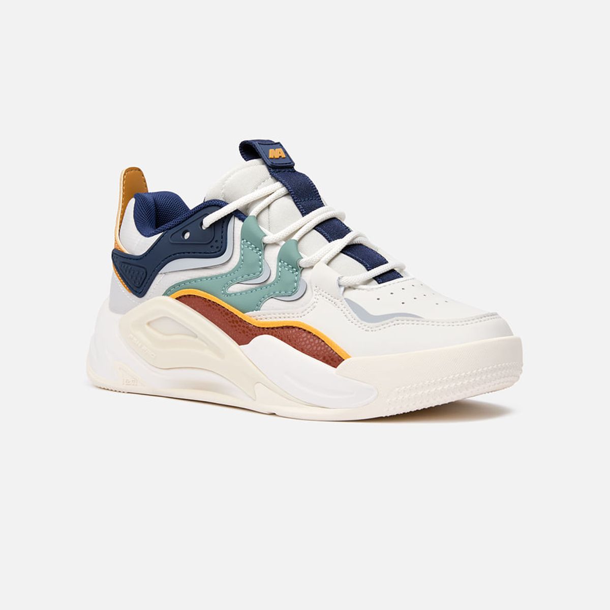 NEW ATHLETIC - Zapatillas New Athletic Lifestyle Fnspro75 Crema Con Azul Oscuro Mujer