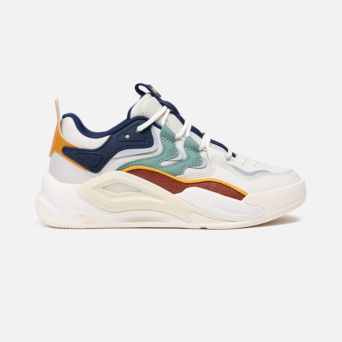 NEW ATHLETIC - Zapatillas New Athletic Lifestyle Fnspro75 Crema Con Azul Oscuro Mujer