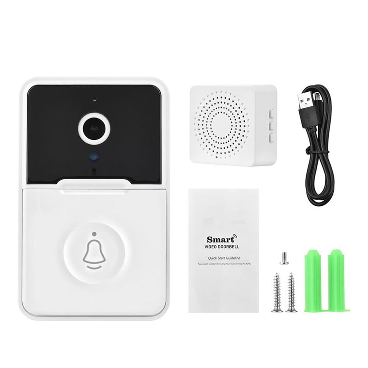 GENERICO - Cámara de Seguridad para Puerta Intercomunicador Inalámbrico HD WiFi