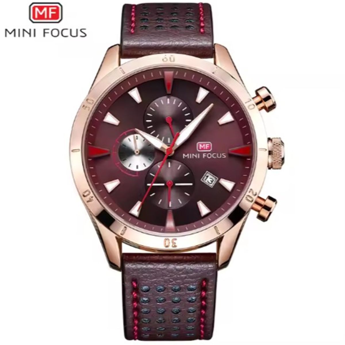 MINI FOCUS - Reloj Análogo Mini Focus MF0011G Cronógrafo Resistente al agua