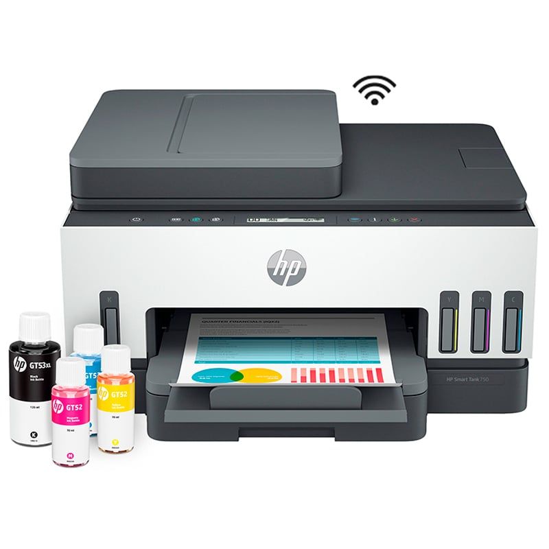 HP - IMPRESORA MULTIFUNCIONAL HP SMART TANK 750 WIFI BTH LAN (6UU47A)