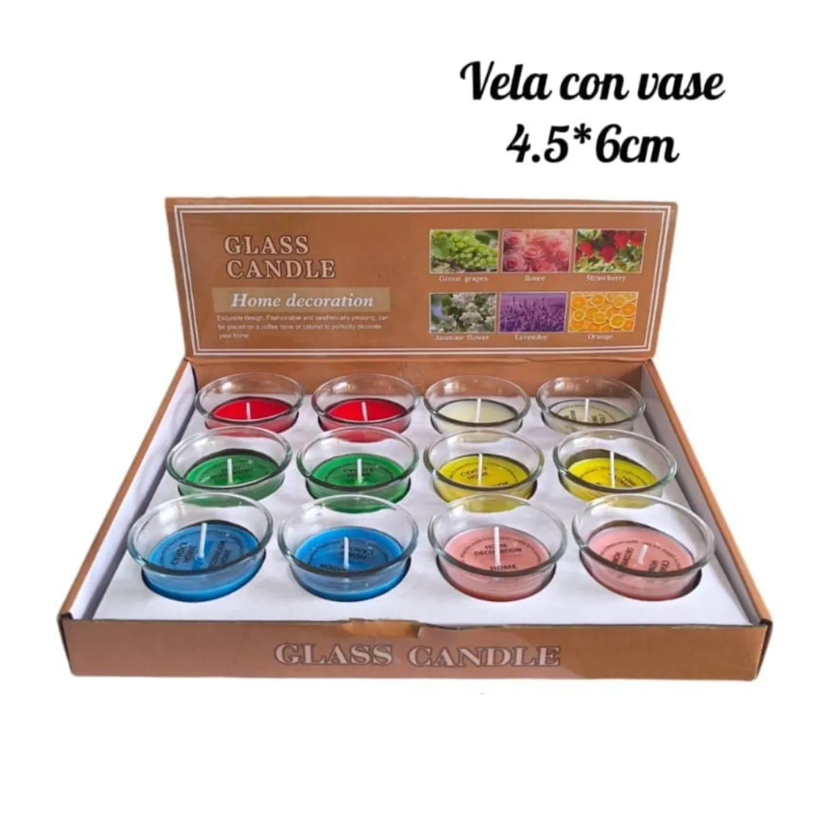 INSPIRA MARKET - Velas decorativas hogar Set x12