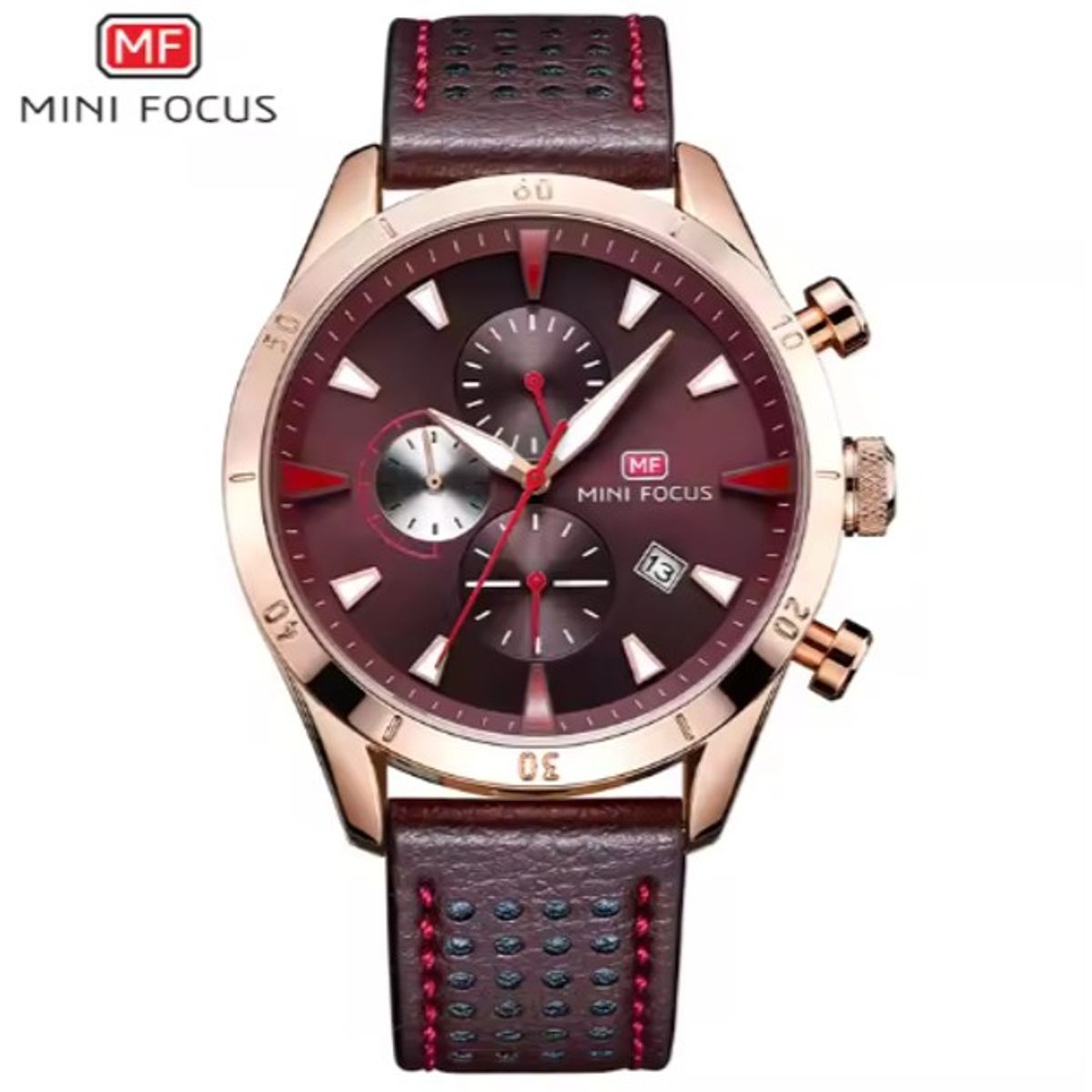 MINI FOCUS - Reloj Análogo Mini Focus MF0011G Cronógrafo Resistente al agua