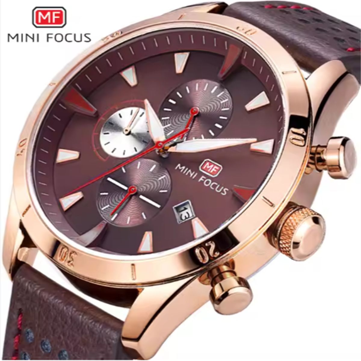 MINI FOCUS - Reloj Análogo Mini Focus MF0011G Cronógrafo Resistente al agua