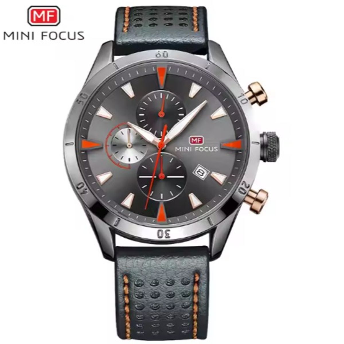 MINI FOCUS - Reloj Análogo Mini Focus MF0011G Cronógrafo Resistente al agua