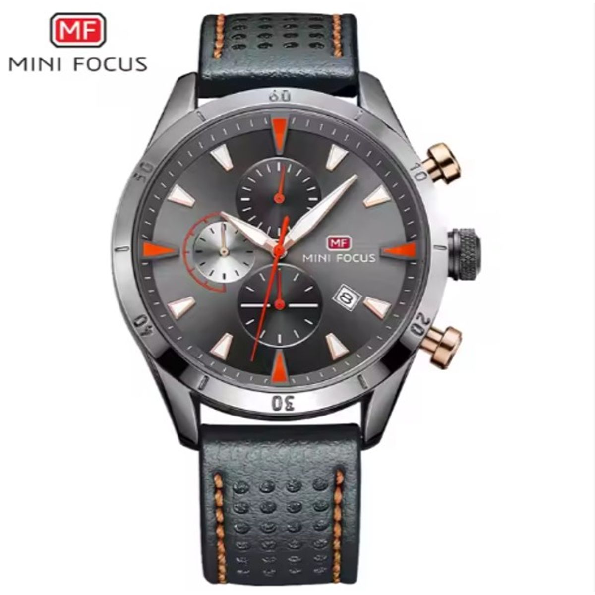 MINI FOCUS - Reloj Análogo Mini Focus MF0011G Cronógrafo Resistente al agua