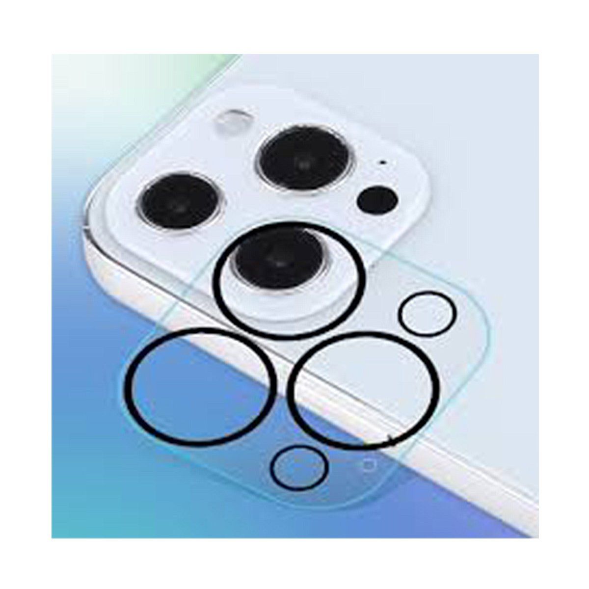 GENERICO - Vidrio Templado Protector Cámara para iPhone 12 Pro Max Mica Transpar