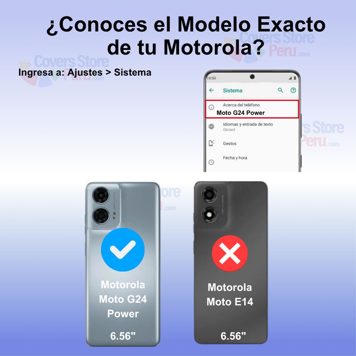 GENERICO - Funda for Motorola Moto G24 Power Holder Parante Ring Antishock Azul
