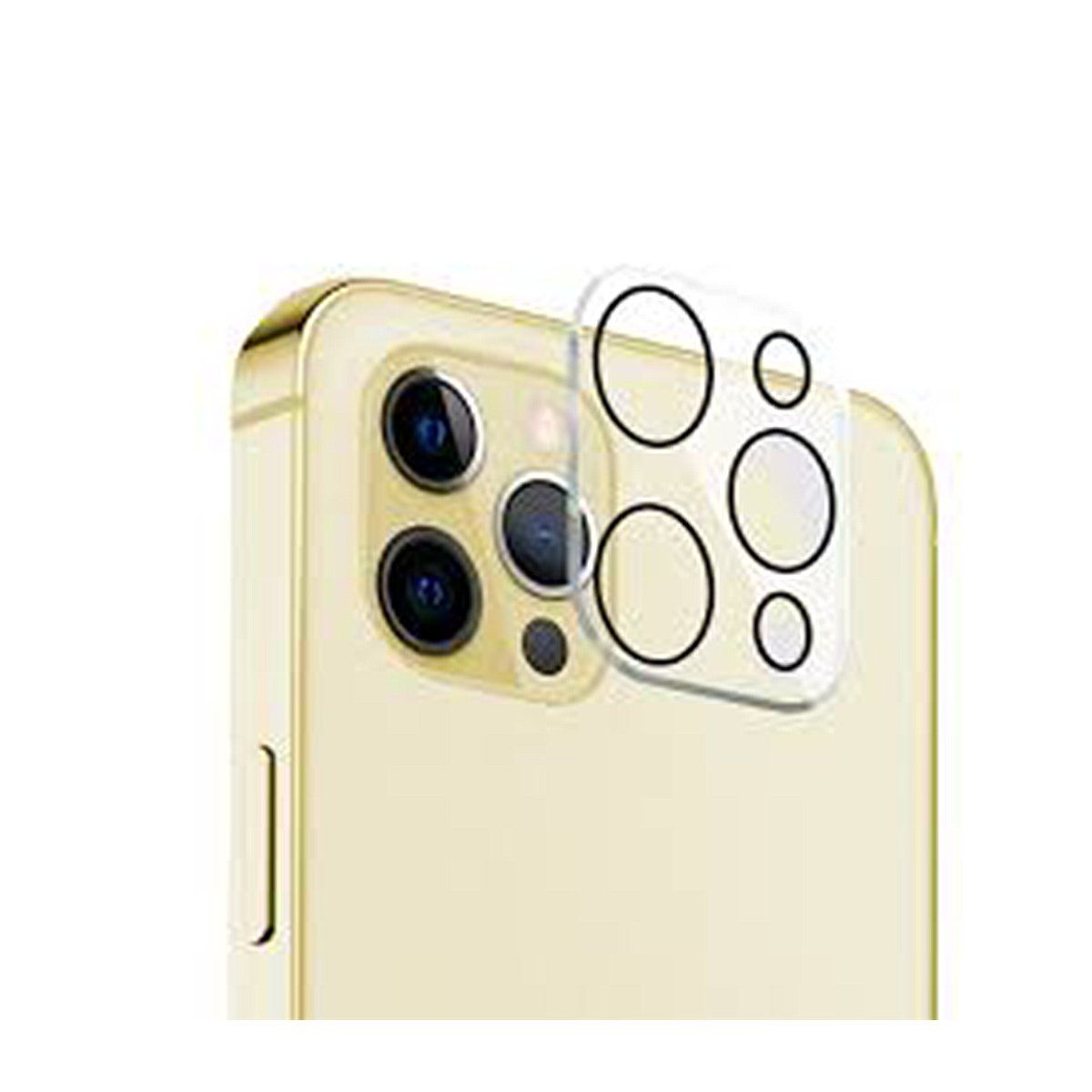 GENERICO - Vidrio Templado Protector Cámara para iPhone 12 Pro Max Mica Transpar