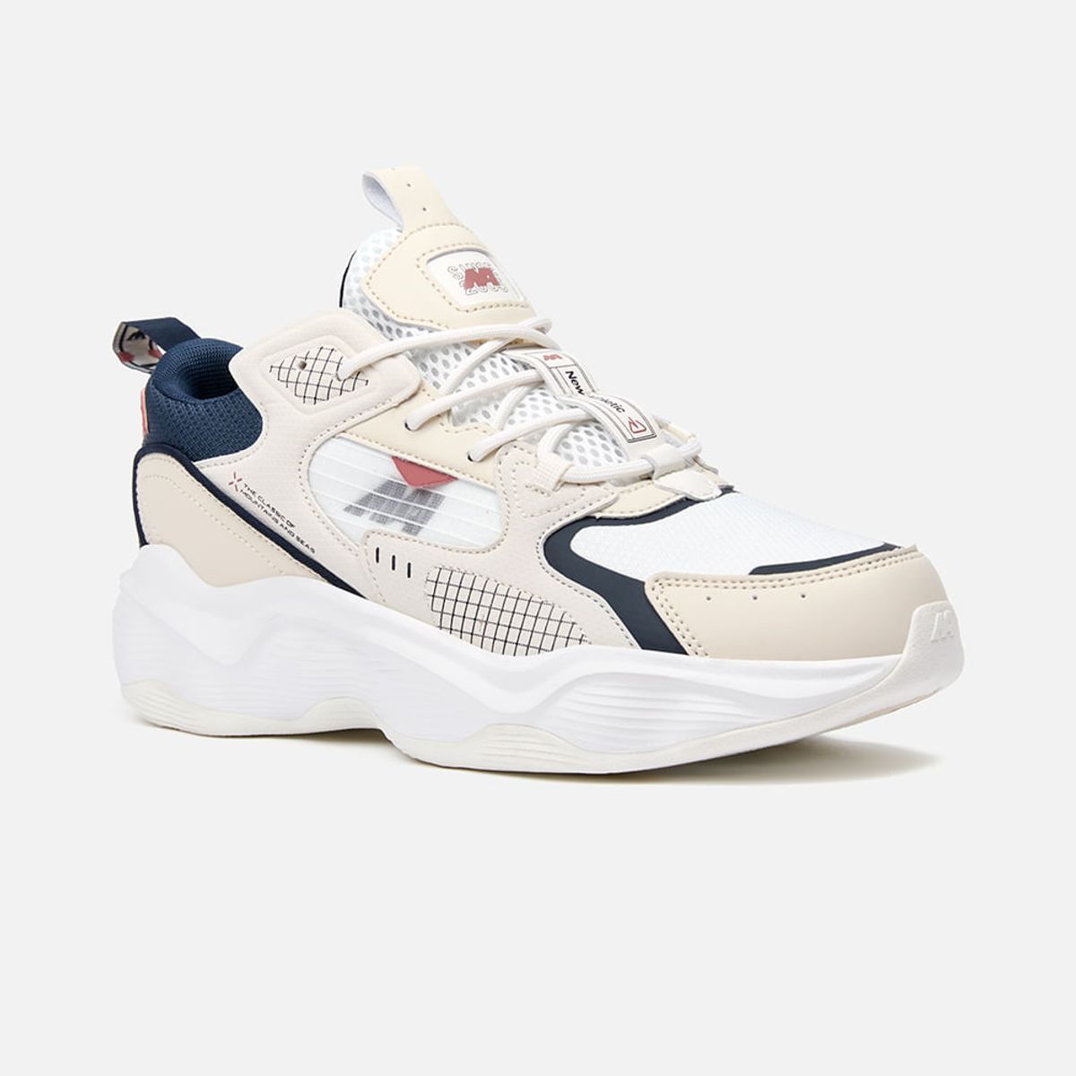 NEW ATHLETIC - Zapatillas New Athletic Lifestyle Classic76 Crema Con Azul Oscuro Hombre