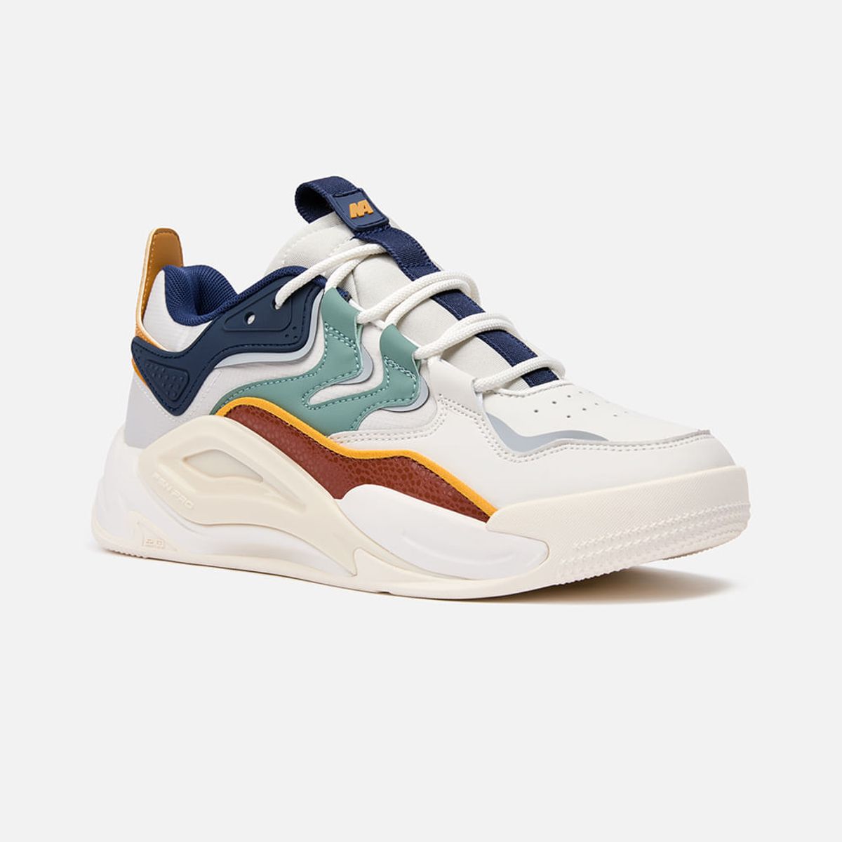 NEW ATHLETIC - Zapatillas New Athletic Lifestyle Fnspro75 Crema Con Azul Oscuro Hombre