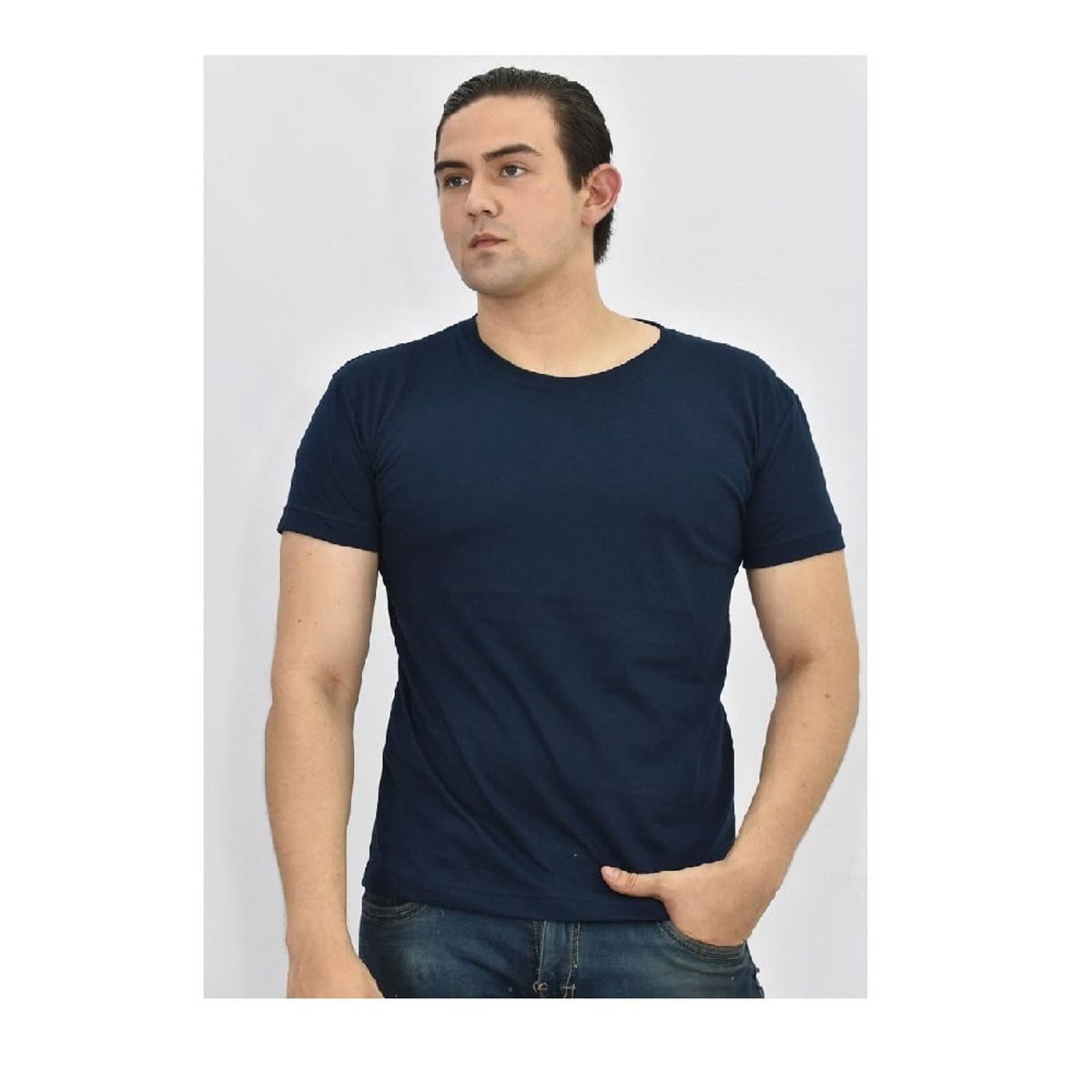 OTTOWARE - Set de 3 Polos Básicos Cuello Redondo para Hombre Colores Variados