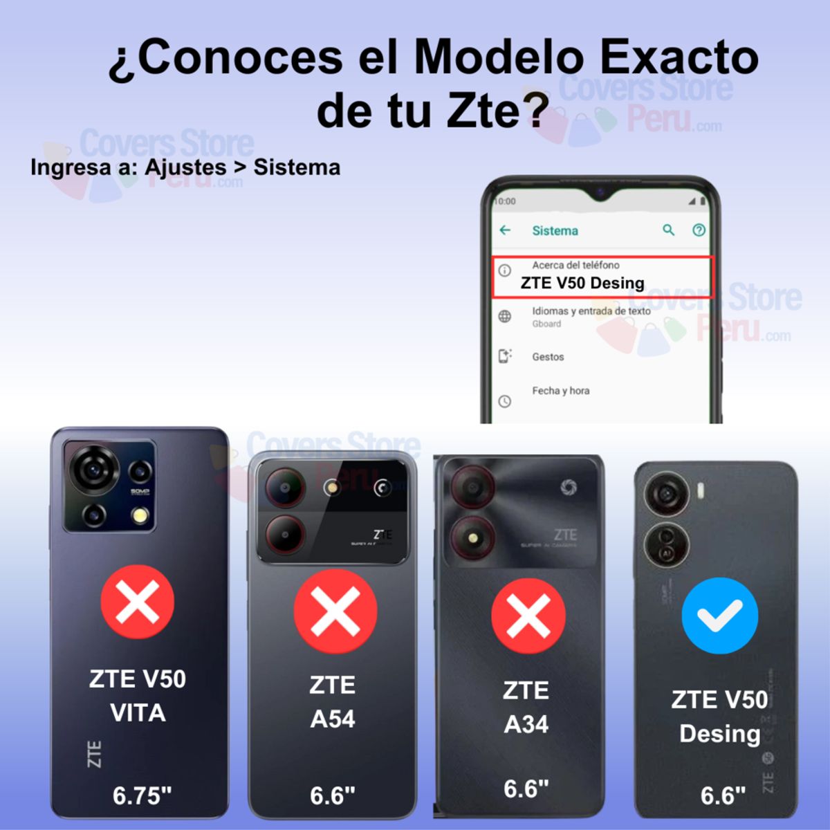 GENERICO - Funda para ZTE V50 Design Holder Parante + Anillo Antishock Azul