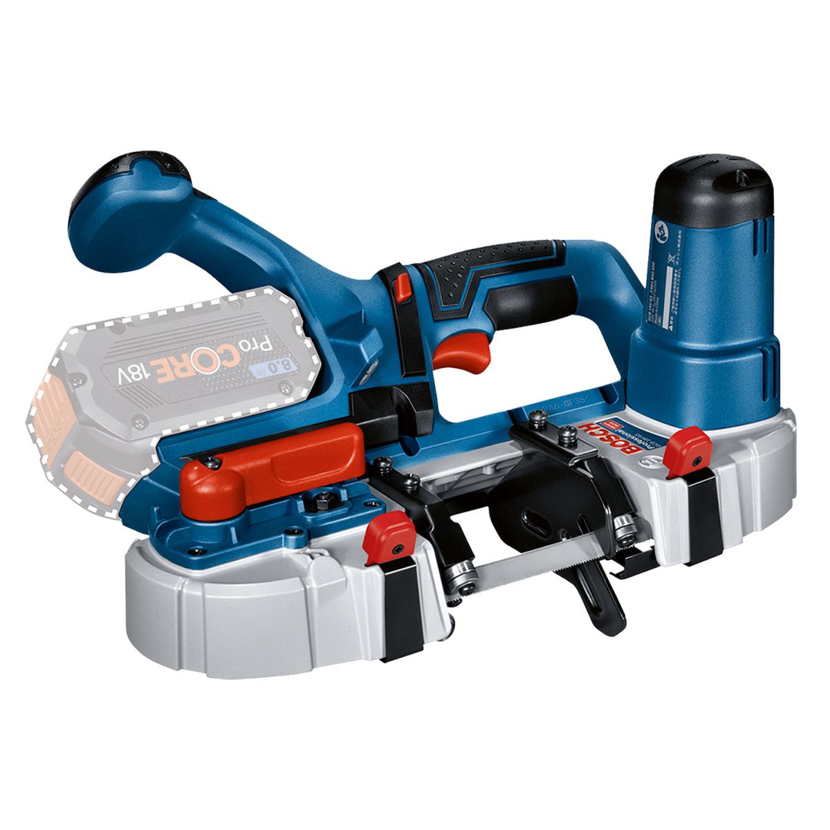 BOSCH - Sierra Cinta Inalámbrica Bosch Gcb 18v-63 Buturbo Sin Batería
