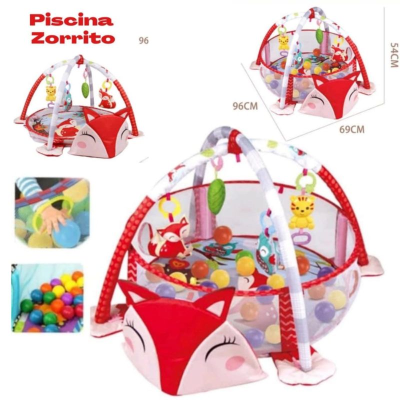 IDEAL - Gimnasio de Bebe Didáctico 3 en 1 ZORRITO
