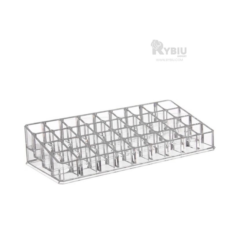 RYBIU IMPORT - Soporte con 36 Divisiones Transparente Y+Regalo Stickers