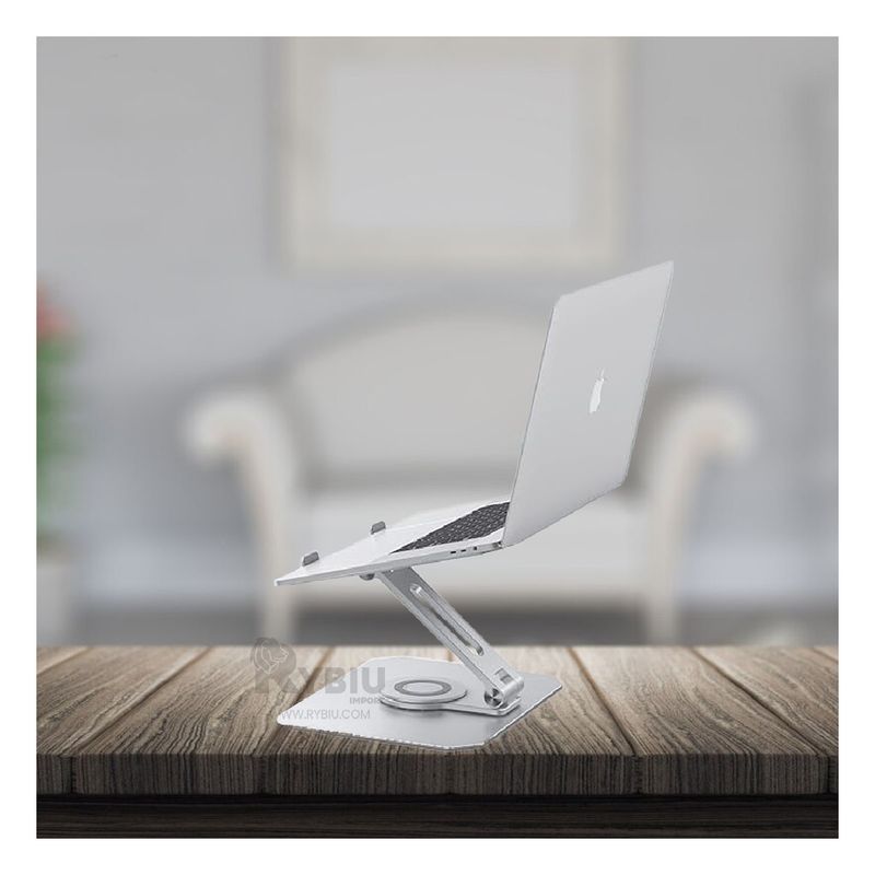 RYBIU IMPORT - Soporte Moderno y Innovador Color Plateado Y+Regalo Agendita