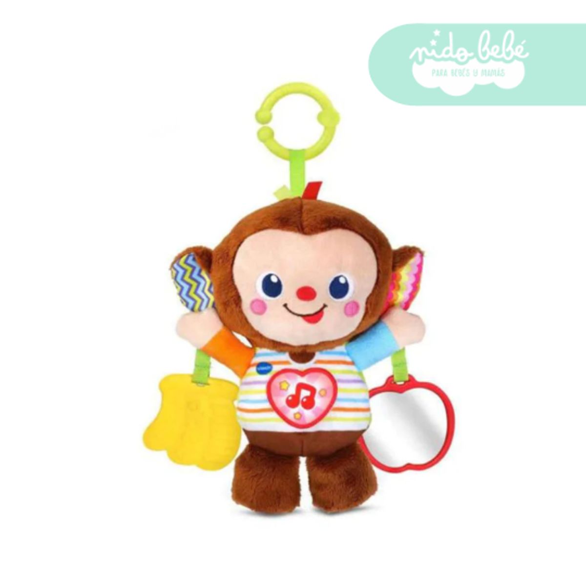 VTECH - Juguete de peluche Monito bebé