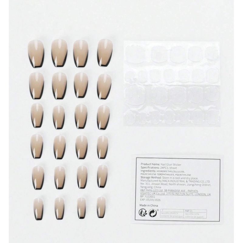 GENERICO - Uñas postizas estilo press on nails