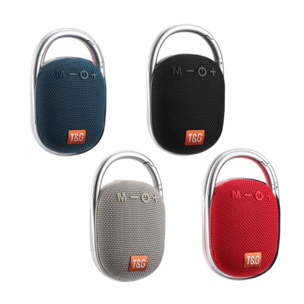 GENERICO - Parlante Altavoz Clip con gancho Portatil Rojo