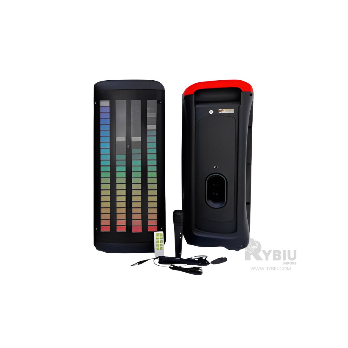 RYBIU IMPORT - Altavoz de Sonido Practico Negro 8 Y+Post-it Adhesivos
