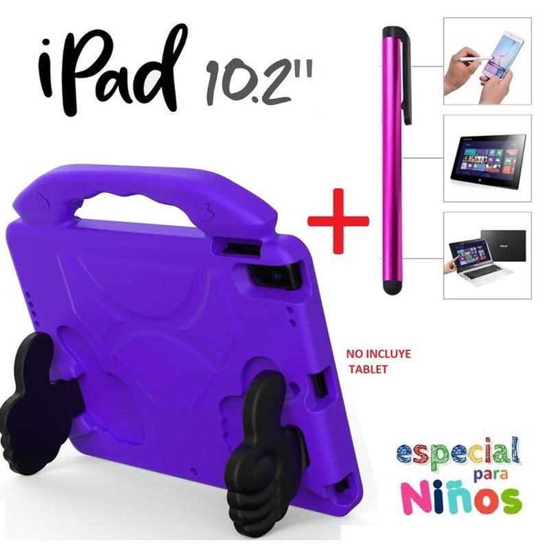 GENERICO - Funda Niños + Lapiz Optico para iPad 10.2 9na A2602 A2604 A2603 Case