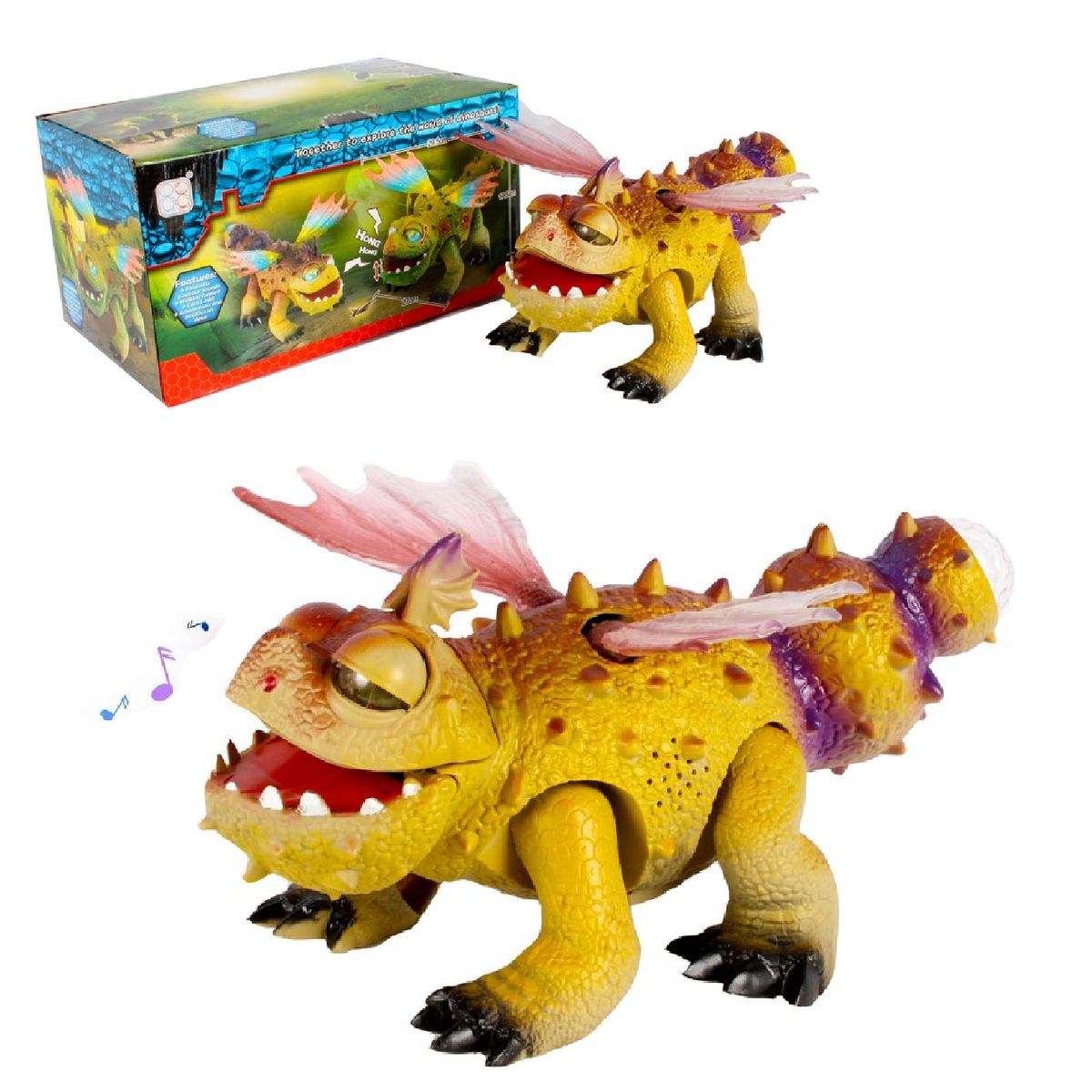 GENERICO - Nuevo Dragón Mágico Robot con Luces y Sonido