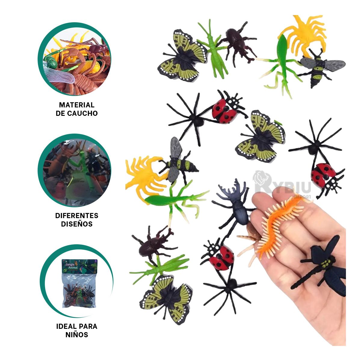 GENERICO - Juguetes de Insecto para Niños Multicolor Y+Papel de Regalo