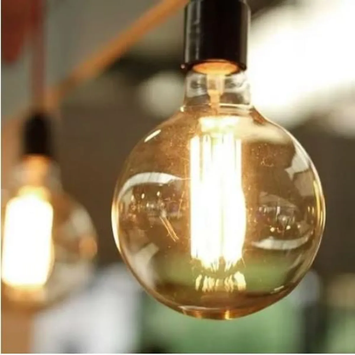 GENERICO - Lampara Colgante Soga + Foco Luz Cálida