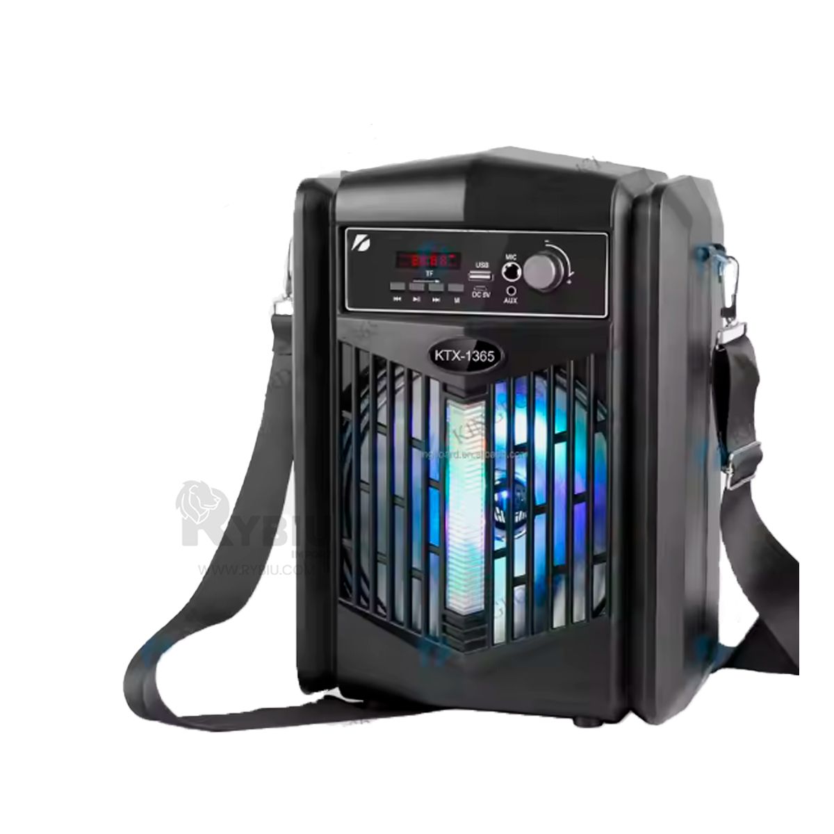 RYBIU IMPORT - Bocina Dinamica Portatil en Color Negro Y+Post-it Adhesivos