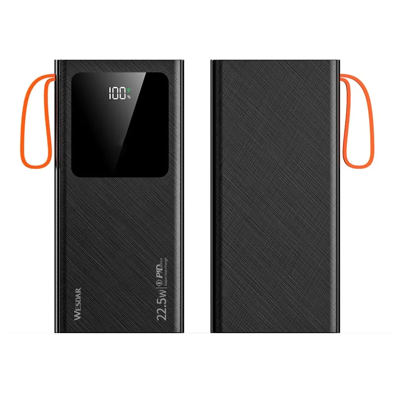 WESDAR - Wesdar - Power Bank 22 5W Fast Charge 20000mAh - Negro